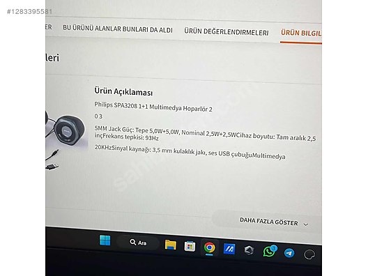 İkinci El ve Sıfır Alışveriş / Bilgisayar / Çevre Birimleri / Hoparlör / Ses Sistemi