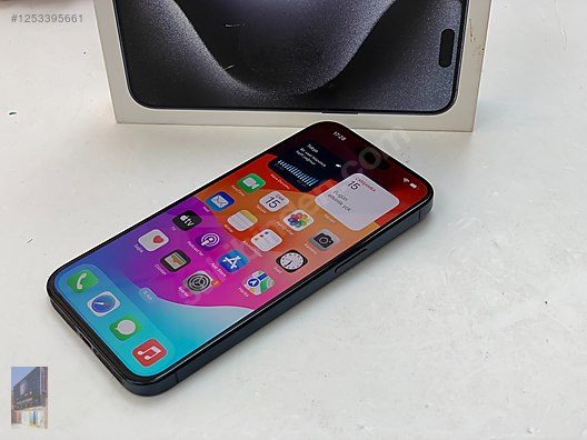 Resim Apple iPhone 15 Pro Max İkinci El YD | 256 GB | Mavi İkinci El İPHONE 15 PRO MAX 256 GB MAVİ RENK PİL 98 SIFIR GİBİ