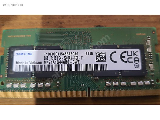 Orijinal Samsung 8GB DDR4 3200MHz Laptop RAM on sahibinden.com