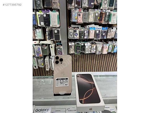 Resim Apple iPhone 16 Pro Max İkinci El TR | 256 GB | Çöl Titanyum İkinci El SÜRMELİ İLETİŞİM"den iPhone 16 pro max