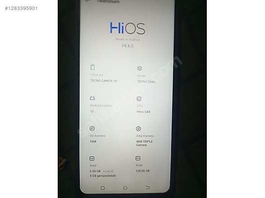 İkinci El ve Sıfır Alışveriş / Cep Telefonu & Aksesuar / Cep Telefonu / Tecno / Camon 18