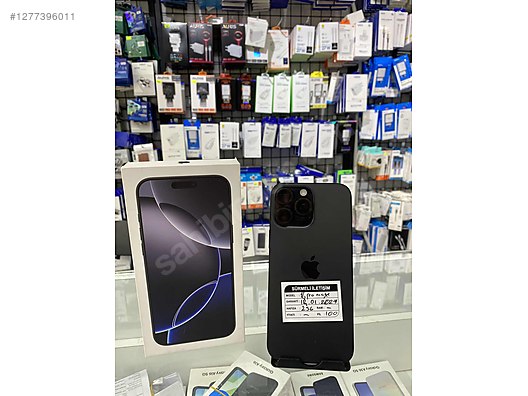 Resim Apple iPhone 16 Pro Max İkinci El TR | 256 GB | Siyah İkinci El SÜRMELİ İLETİŞİMDEN 16 pro max