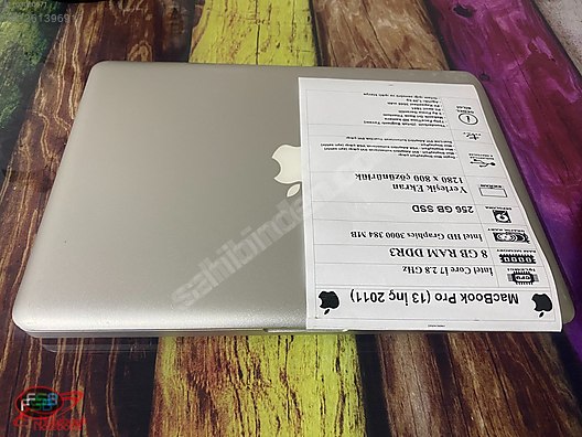 Apple Macbook / MacBook Pro 13'' A1278 2011 İ7 2.8 GHz 8 GB RAM