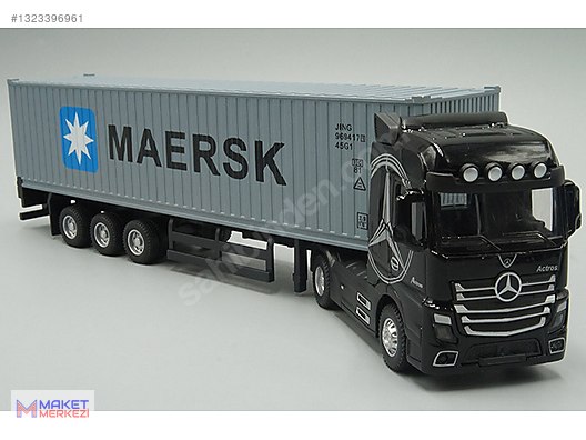 Mercedes Benz Actros ダンプ＆フィニッシャーセット1/50 Diecast Model 1:50 Mercedes - Benz Çekici (TIR) Çeşitleri - 1323396961