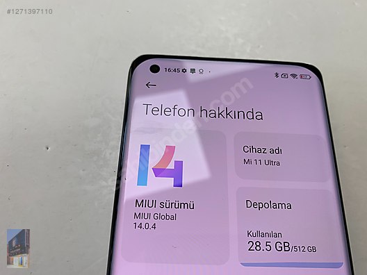 İkinci El ve Sıfır Alışveriş / Cep Telefonu & Aksesuar / Cep Telefonu / Xiaomi / Mi 11 Ultra