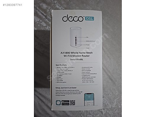 DECO X20 AX1800 MESH WİFİ 6 MODEM ROUTER - Router ilanları uygun fiyatlarıyla sahibinden.com'da