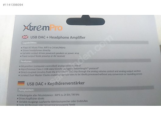 XtremPro X1 USB Dac Amp M1 Amp Setup at sahibinden 1141398094