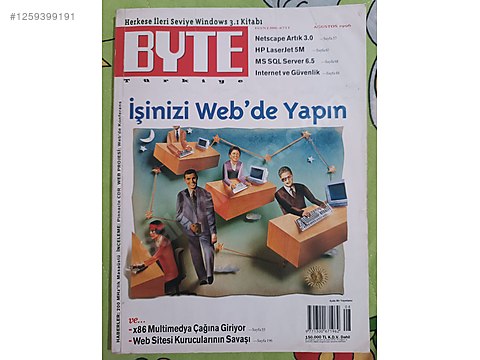 BYTE Türkiye - Ağustos 1996 | İşinizi Web'de Yapın sahibinden