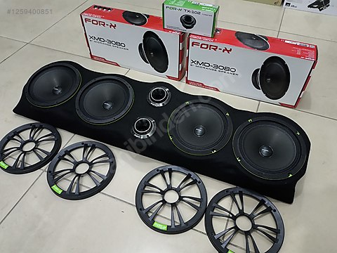 Paket Ses Sistemi / 4 Adet For-X 20 cm Midrange Hoparlör + Domtiz
