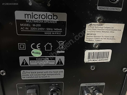 İkinci El ve Sıfır Alışveriş / Bilgisayar / Çevre Birimleri / Hoparlör / Ses Sistemi