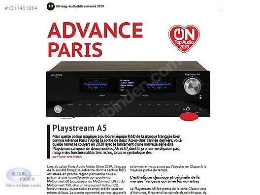 Advance Acoustic Entegre Amfi - Advance Paris Playstream A 5 Ampli ...
