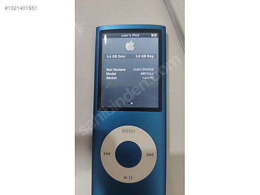 Orjinal Apple iPod Nano 4.nesil A1285 8gb, sadece şarjda çalışır