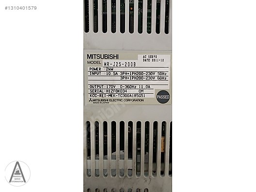 Mitsubishi d MR-J20B 200W 動作保証 MİTSUBİSHİ MR-J2S-200B - Mitsubishi Programlayıcı - 1310401579