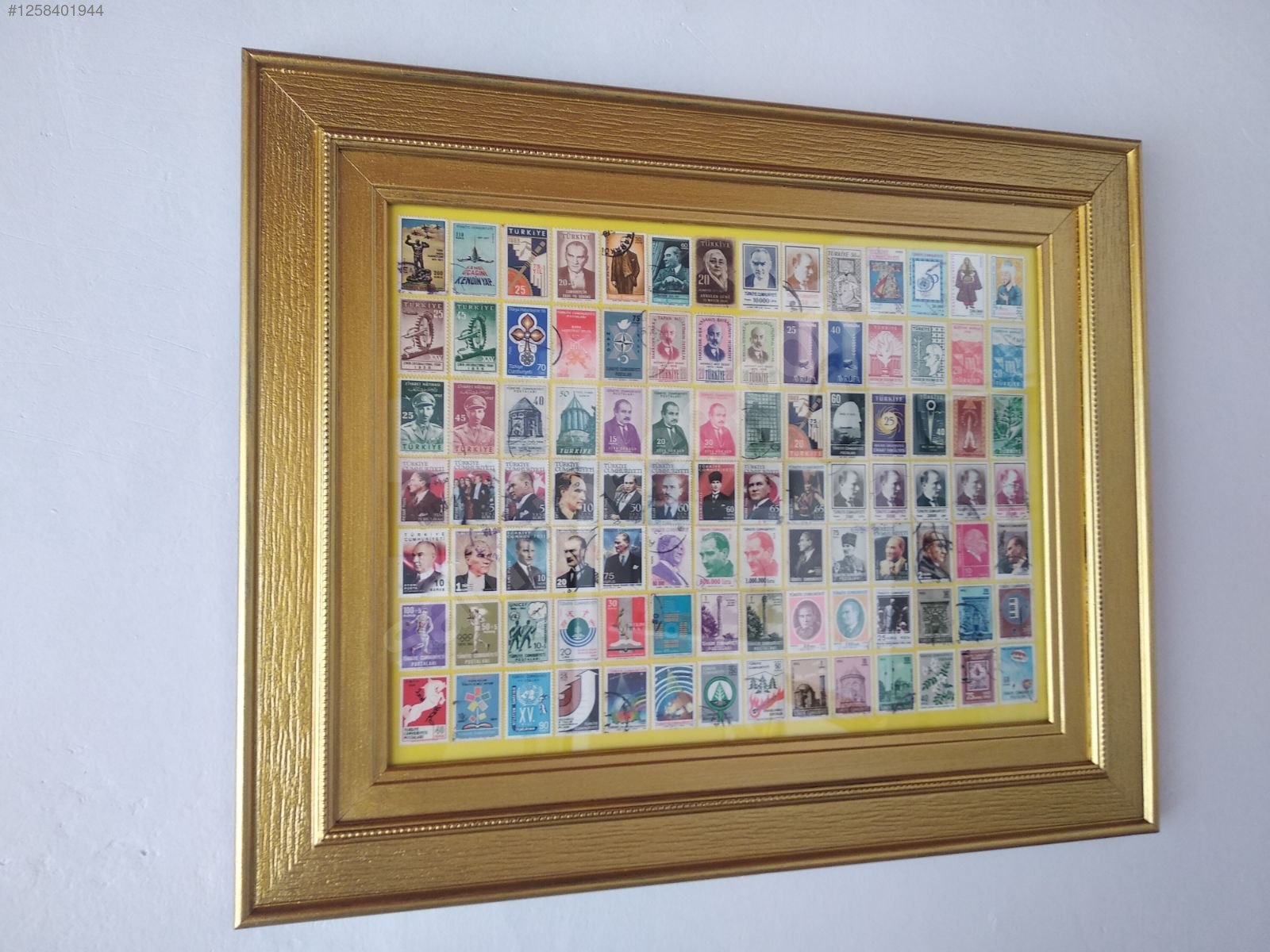 altın yaldızlı pul tablo sahibinden.comda - 1258401944