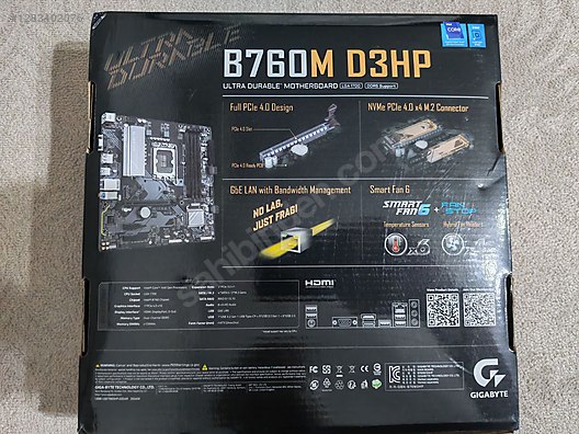 Gigabyte b760m anakart ddr5. - Anakart ve Tüm Masaüstü Bilgisayar Parçaları sahibinden.com'da