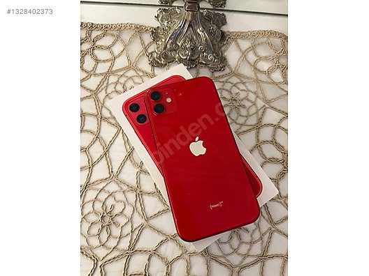 Apple iPhone 11 (赤) 画面ひびあり Apple / iPhone 11 / İPHONE 11 64 GB KUTUSU MEVCUT SORUNSUZ on