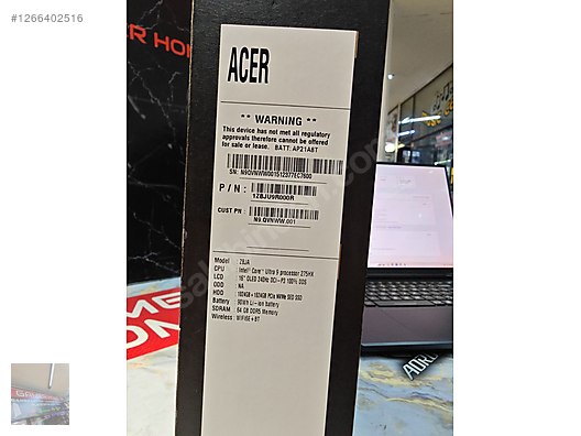 İkinci El ve Sıfır Alışveriş / Oyunculara Özel / Oyun Bilgisayarı / Oyuncu Laptop / Acer