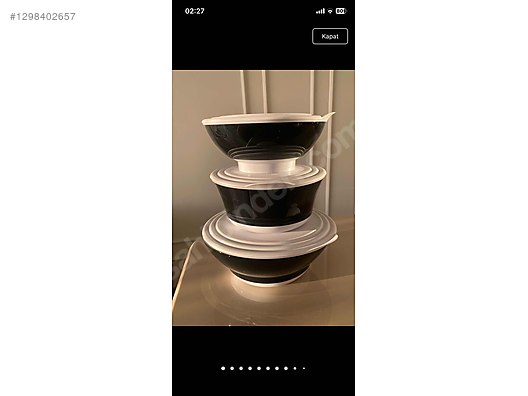 TUPPERWARE 3 lü Saklama KabıACİL SATILIK sahibinden.comda - 1298402657