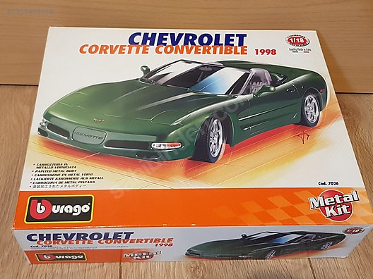 1/18 die-cast Chevrolet Corvette Convertible 1998 made in italy on