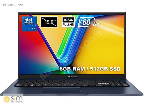 Asus / Asus Vivobook X1504V Core5-120U 8GB RAM 512GB SSD 15.6 FHD
