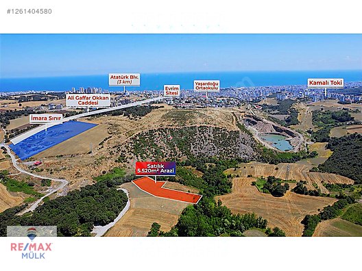RE/MAX MÜLK'TEN ATAKUM KAMALI'DA SATILIK 5520 M² TARLA #1261404580