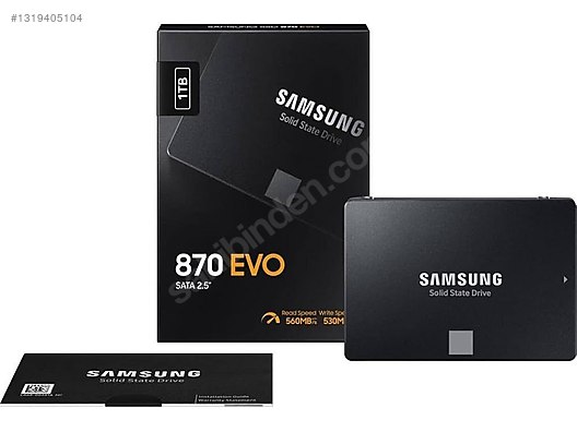 samsung 870 evo 1 tb sata ssd sahibinden.comda - 1319405104