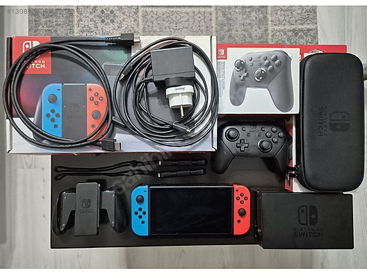 Nintendo Switch V1 XAJ7002 + 256GB microSD Full set on sahibinden
