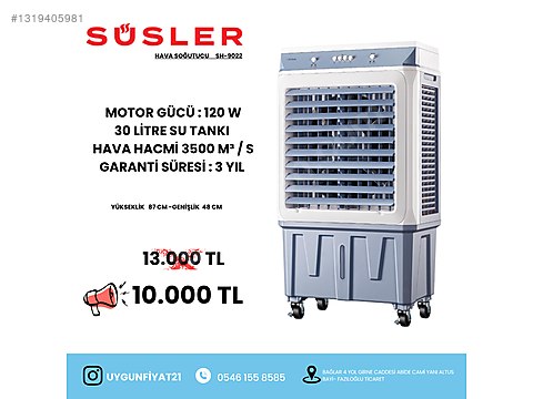 Süsler SH-9022 Hava Soğutucu 130 w motor gücü on sahibinden.com