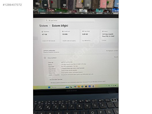 İkinci El ve Sıfır Alışveriş / Bilgisayar / Dizüstü (Notebook) / Laptop / Asus