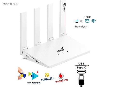 Cpf Wr730 Router 4G Smart Router Wifi Modem Sim Kart Takılabilir Data Force CPF-9 ...