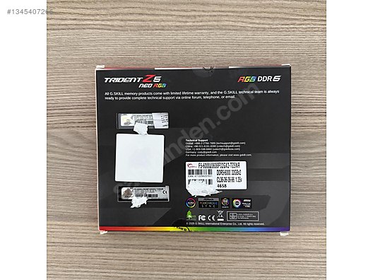 GSKILL 64GB (2x32GB) TZ5 Neo RGB DDR5 6000MHz CL36 AMD EXPO RAM
