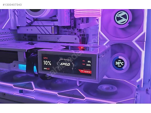 TurZX 4.6 Standlı Sensör Ekran USB Mini Panel siyah renk