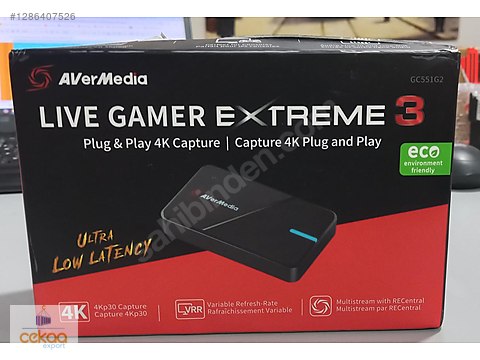 Avermedia Live Gamer Extreme 3 GC551G2 Capture Card sahibinden