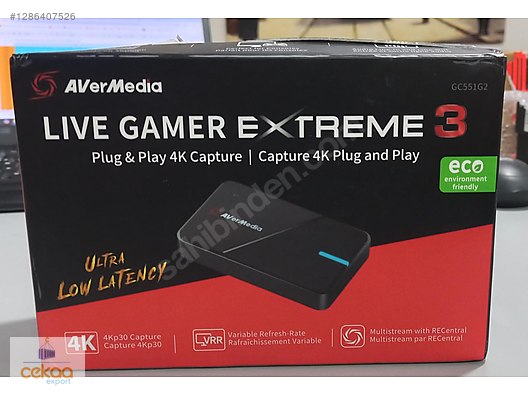 【新品未開封】AverMedia LIVE GAMER EXTREME 3 Avermedia Live Gamer Extreme 3 GC551G2 Capture Card sahibinden
