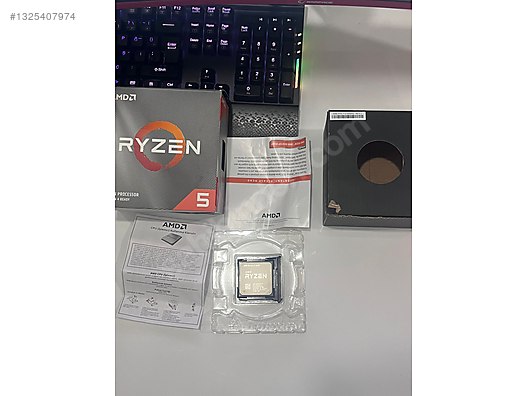 AMD Ryzen 5 3600 | KUTULU | Sorunsuz | Fan Yok | Test Edilebilir