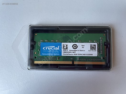 Crucial 8 GB 2400 MHz DDR4 RAM sahibinden.comda - 1326408856