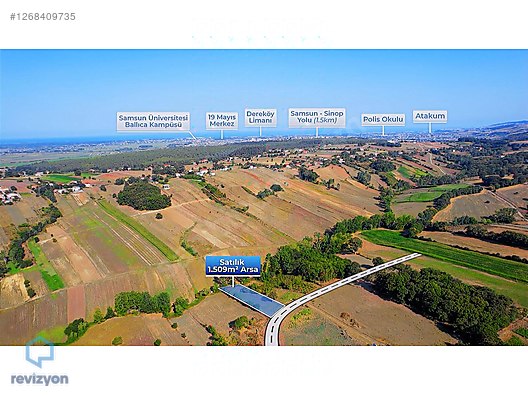 REVİZYON'DAN 19 MAYIS TEPEKÖYDE 3 EV YAPILABİLİR SATILIK ARSA #1268409735