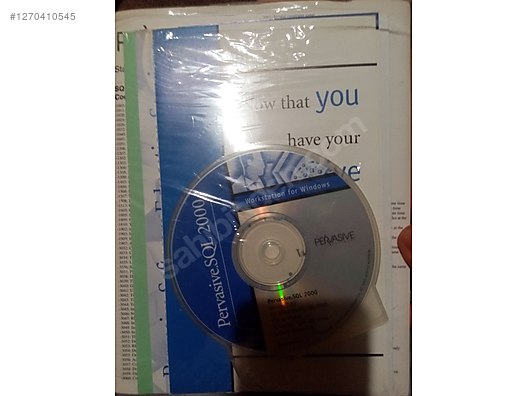 Pervasive.SQL 2000 Workstation Sealed Manual + Original CD (Ko - Antika Antika Kitap ve Çeşitli Antika Eşyalar sahibinden.com'da