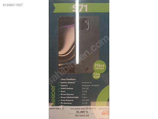 İkinci El ve Sıfır Alışveriş / Cep Telefonu & Aksesuar / Cep Telefonu / Reeder / S71