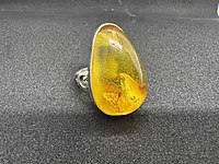 Damla Kehribar Yüzük