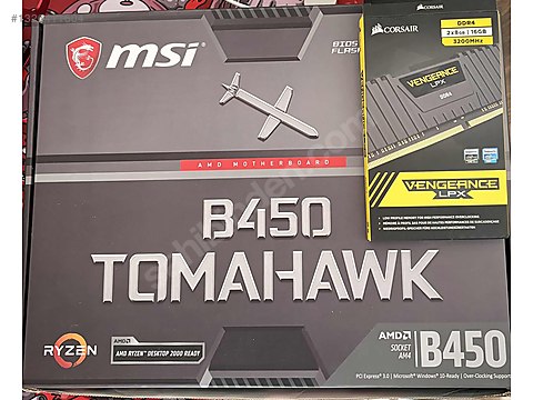 Ryzen 7 3700x + b450 tomahawk + ddr4 16 gb ram sahibinden.comda