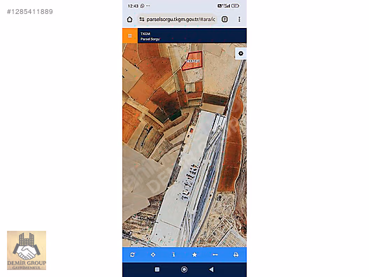 DEMİR GRUP'TAN AP'DE LOJİSTİK YAKINI HİSSELİ YATIRIMLIK TARLA. #1285411889