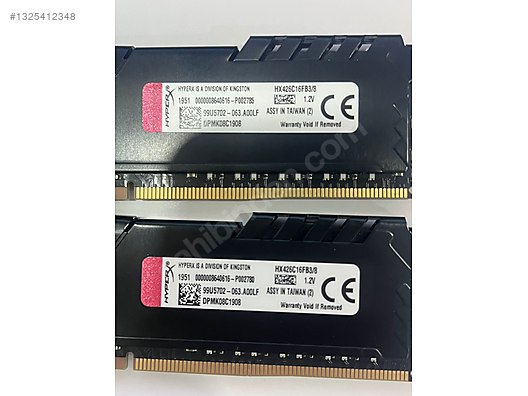 Kingston HyperX Fury 16GB (2x8GB) DDR4 2666MHz CL16 Gaming RAM