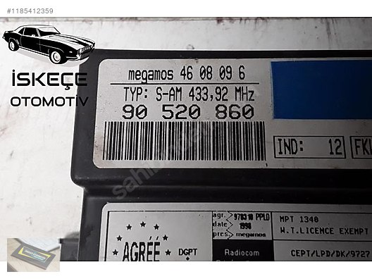 Otomobil & Arazi Aracı   Elektrik   90520860 Ope Astra Elektronİk ModÜl 