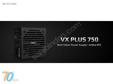 Aerocool Vx Plus 750w 12cm Fan Guc Kaynagi Ae Vxp750 Guc Kaynagi Ve Tum Masaustu Bilgisayar Parcalari Sahibinden Com Da