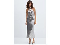 Parlak Payetli Abiye Elbise