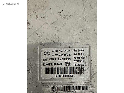 Otomobil & Arazi Aracı / Elektrik / A 646 150 91 72 CRD11 OM646