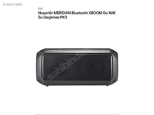 Meridian Lg Pk3 Xboom LG Xboom Bluetooth Portable Speaker (Black - Main Image