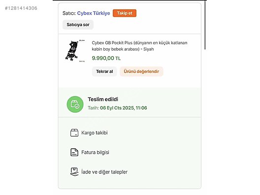 Sıfır Cybex gb pockit - Cybex Bebek Arabası & Puset sahibinden.com'da
