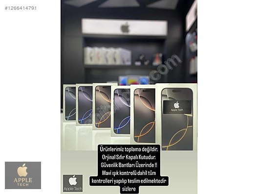 Sıfır 128 GB Apple iPhone 16 Pro iOS Cep Telefonu